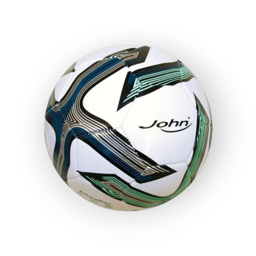Picture of CLASSIC LEATHER FOOTBALL 22CM BLUE AND BLACK